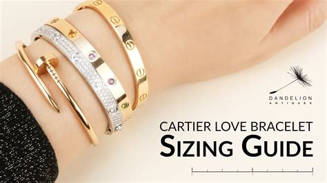 size 17 bracelet cartier|cartier bracelet sizes chart.